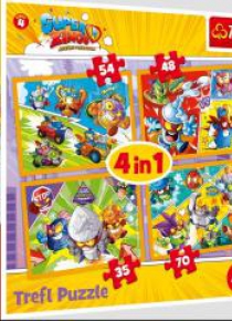Puzzle 4w1 Super Zings Bohaterowie 4 TREFL