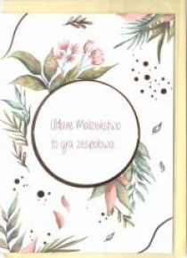 Karnet B6 Ślub cytat - Dzika róża