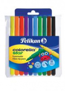 Flamastry Colorella Star C302 Etui PP 10 kolorów