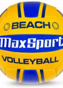 Piłka siatkowa/plażowa Max Sport żółto-niebieska