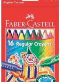 Kredki woskowe 16 kolorów FABER CASTELL