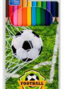Kredki ołówkowe 12 kolorów Football