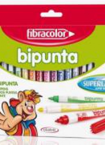 Pisaki Bipunta Double Point 24 kol FIBRACOLOR