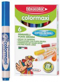 Mazaki Color Maxi 6 kolorów FIBRACOLOR
