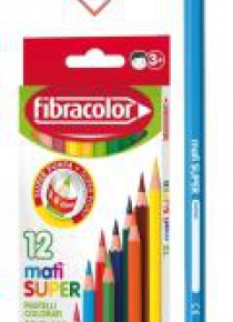 Kredki Mati Super 12 kolorów FIBRACOLOR