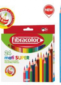 Kredki Mati Super 24 kolory FIBRACOLOR