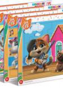 Puzzle ramkowe 15 Super Kolor 44 Cats