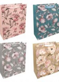 Torba prezentowa 26x32 pastelowe kwiaty