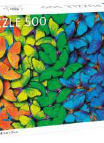 Puzzle 500 Rainbow Butterflies