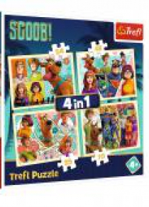 Puzzle 4w1 Scobby Doo i przyjaciele TREFL