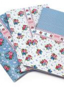 Shabby blue Zeszyt A6/32K gładki 3szt