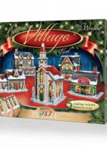 Wrebbit Puzzle 3D 116 el Christmas Village