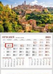 Kalendarz 2021 Ścienny Jednodzielny Siena