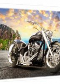 Puzzle 500 Czarny motocykl TREFL