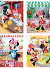 Puzzle 4w1 Minnie z przyjaciółmi TREFL