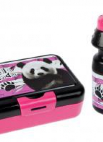 Bidon 350ml + pudełko śniadaniowe Panda