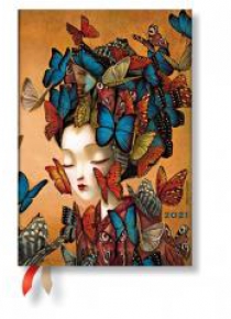 Kalendarz książkowy mini 2021 12M Madame Butterfly