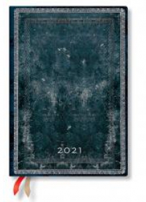 Kalendarz książkowy midi 2021 12M Midnight Steel