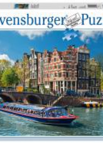 Puzzle 1000 Kanał wodny Amsterdam