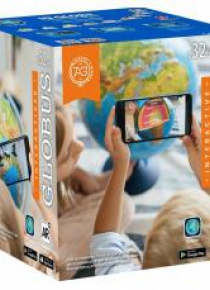 Globus 32cm z mapą fiz/ polit. i aplikacją ALAYSKY