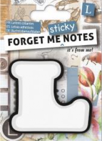 Forget me sticky notes kart samoprzylepne litera L