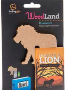 WoodLand Lion drewniana zakładka do książki - lew