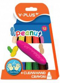 Kredki świecowe Peanut 12 kolorów