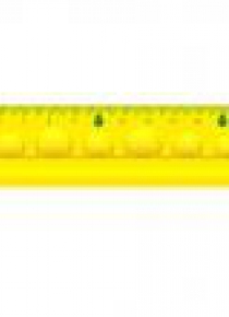 Linijka 4w1 20cm Linijka gumka temperówka ołówek