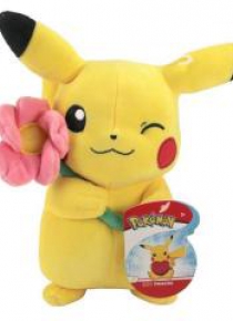 Pikachu plusz 20cm z kwiatkiem