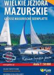 Mapa tur. - Wielkie Jeziora Mazurskie 1:50 000