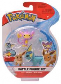 Pokemon Battle Vaporeon + Eevee + Aipom