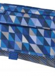 Piórnik kosmetyczka 2 kieszenie Geometric Blue