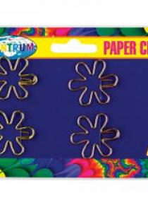 Spinacze biurowe Flower 25x29mm 4szt 88829