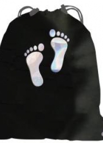 Worek na buty Glamour stópki hologramowe