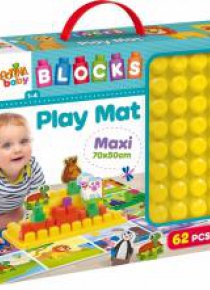 Cartiona Baby - Mata edukacyjna z klockami