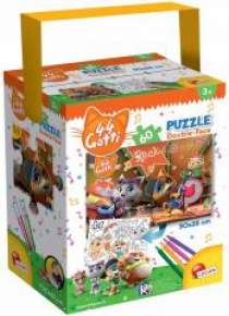 Puzzle z rączką 24 44 Koty 3