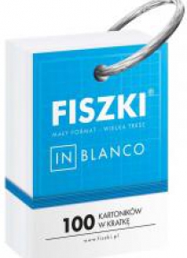 Fiszki in blanco. 100 kartoników w kratkę