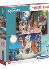 Puzzle 2x20 Super Kolor Disney Animals