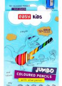 Kredki Jumbo trójkątne 13 kolorów EASY