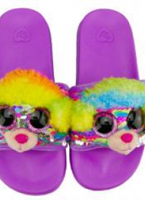 Ty Fashion cekinowe kapcie - Pudle tęczowe rozm.S