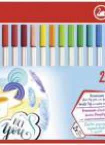 Flamastry Pen 68 brush etui met. 25 kol STABILO