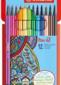 Flamastry Pen 68 12 kolorów STABILO