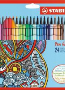 Flamastry Pen 68 24 kolory STABILO