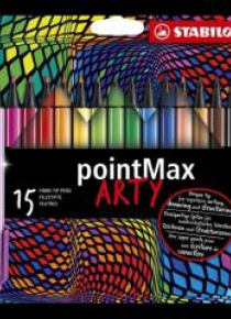 Cienkopis Pointmax Arty 15 kolorów STABILO