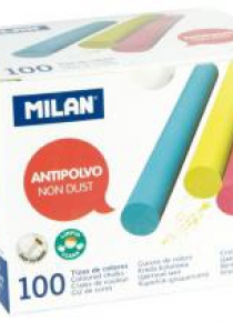 Kreda kolorowa okrągła niepyląca (100szt) MILAN