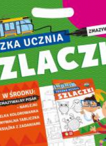 Teczka ucznia z pisakiem. Szlaczki