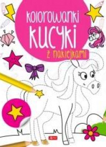 Kucyki. Kolorowanka z naklejkami