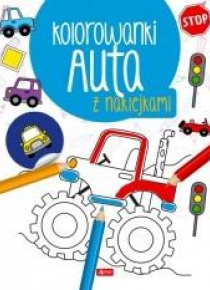 Auta. Kolorowanka z naklejkami