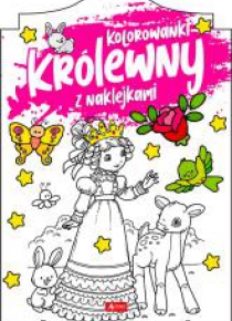 Królewny. Kolorowanka z naklejkami