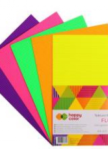 Tektura falista A4/5K mix Fluo HAPPY COLOR